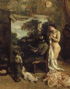 Gustave Courbet ateljen oil painting artist